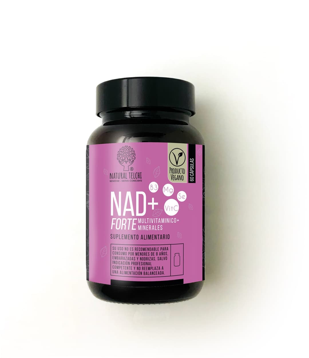 NAD+Forte 600 mg x 60 cápsulas vegetales